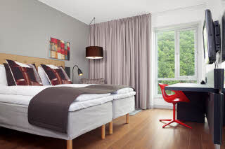 Urheberrecht: Fotograf Ole Dyre Hesledalen, P.O. Box 987 Sentrum, NO-0104 Oslo, Norway, +47 95 15 90 95, oledyre@gmail.com Scandic Stavanger Forus, standard room
